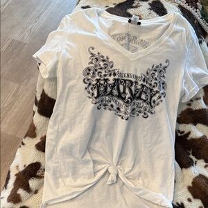 Harley-Davidson White Graphic Short Sleeve Tee
